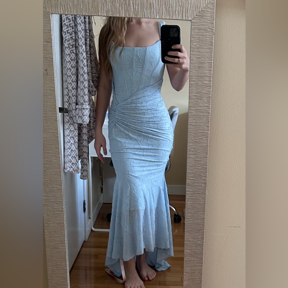 House of CB Light Blue Maxi Dress